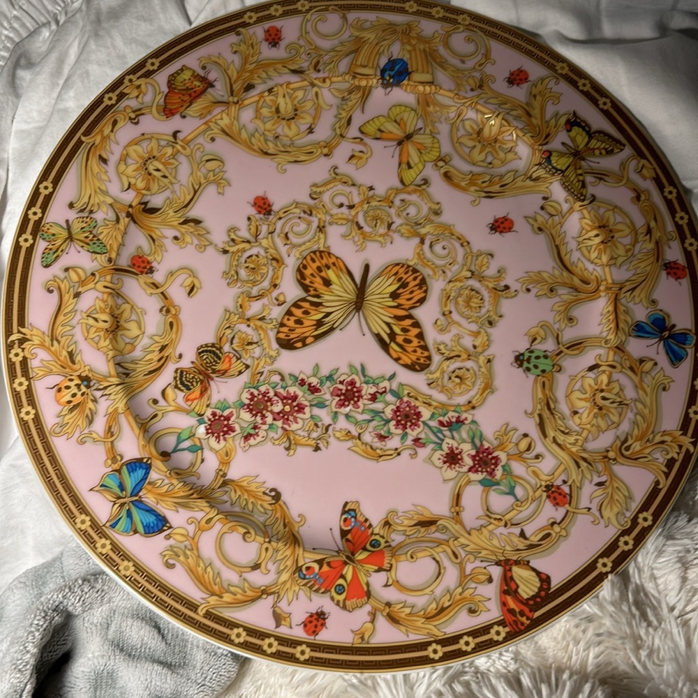 Versace Butterfly garden collection Charger - Picture 2 of 10